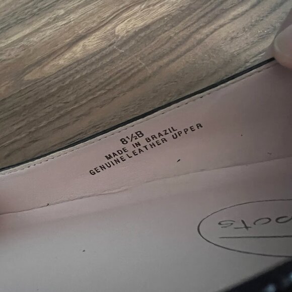 Vintage Black Patent Leather Ruffle Toe Flats - Picture 11 of 13